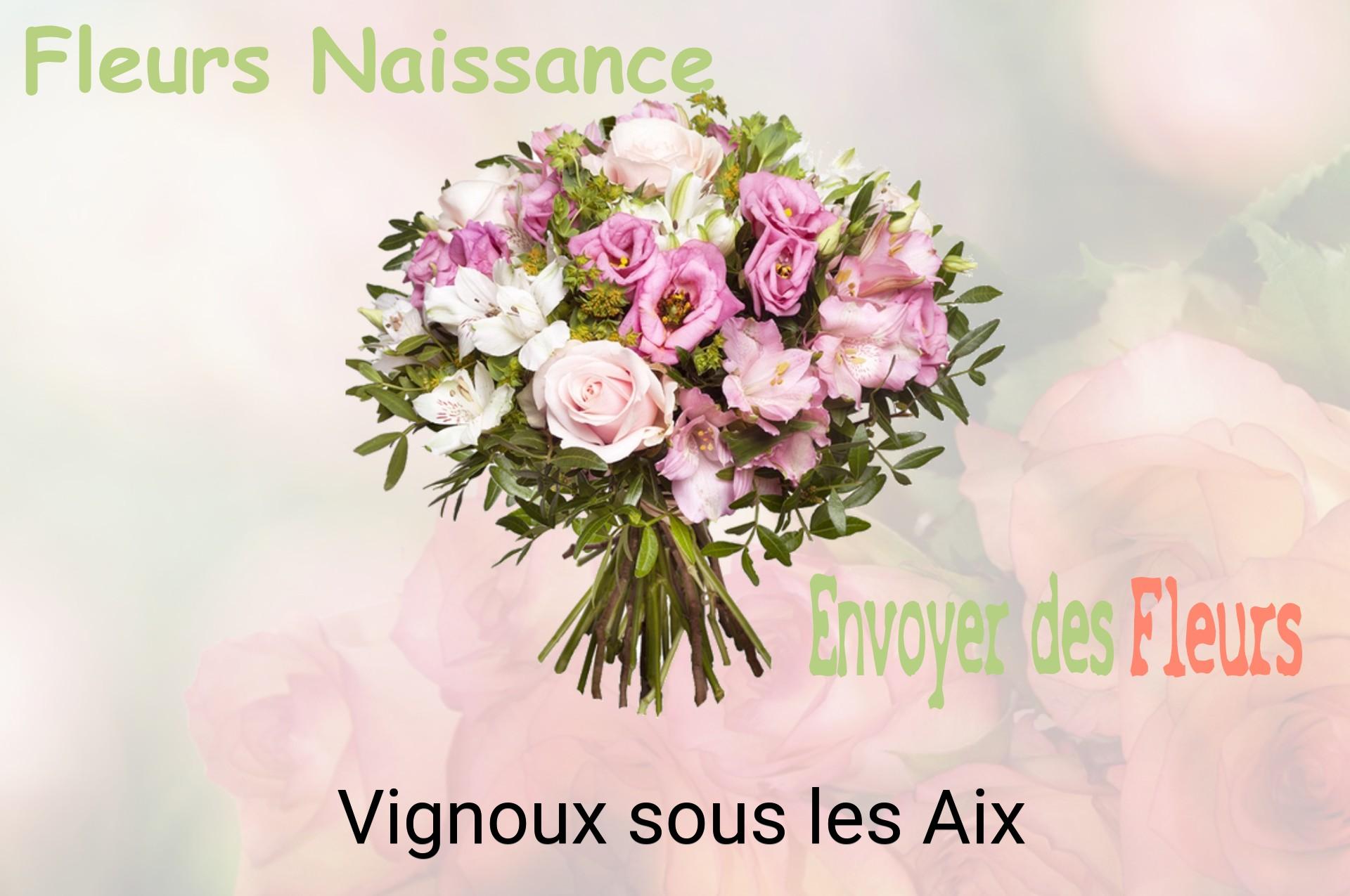 Bouquet de fleurs de naissance livré à Vignoux-sous-les-Aix